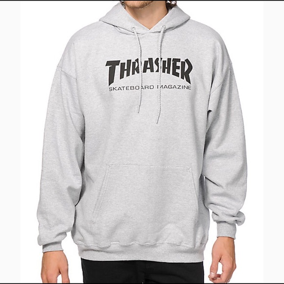ISO GREY THRASHER HOODIE OR BLACK THRASHER HOODIE - Picture 1 of 2